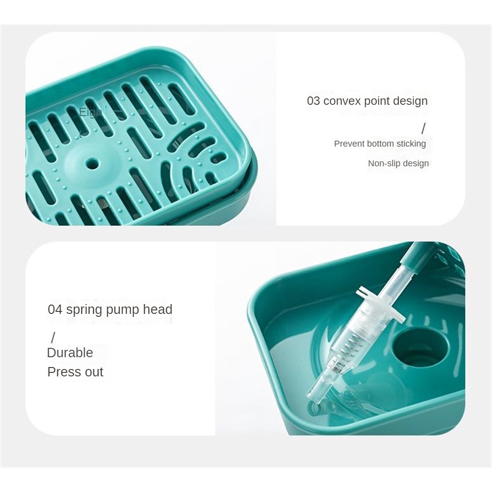 Khay bếp Hộp đựng xà phòng xốp Hộp đựng xà phòng thủ công Chất tẩy rửa nhà bếp Hộp đổ chất lỏng tự động Hộp đựng chất lỏng xà phòng xốp homelove