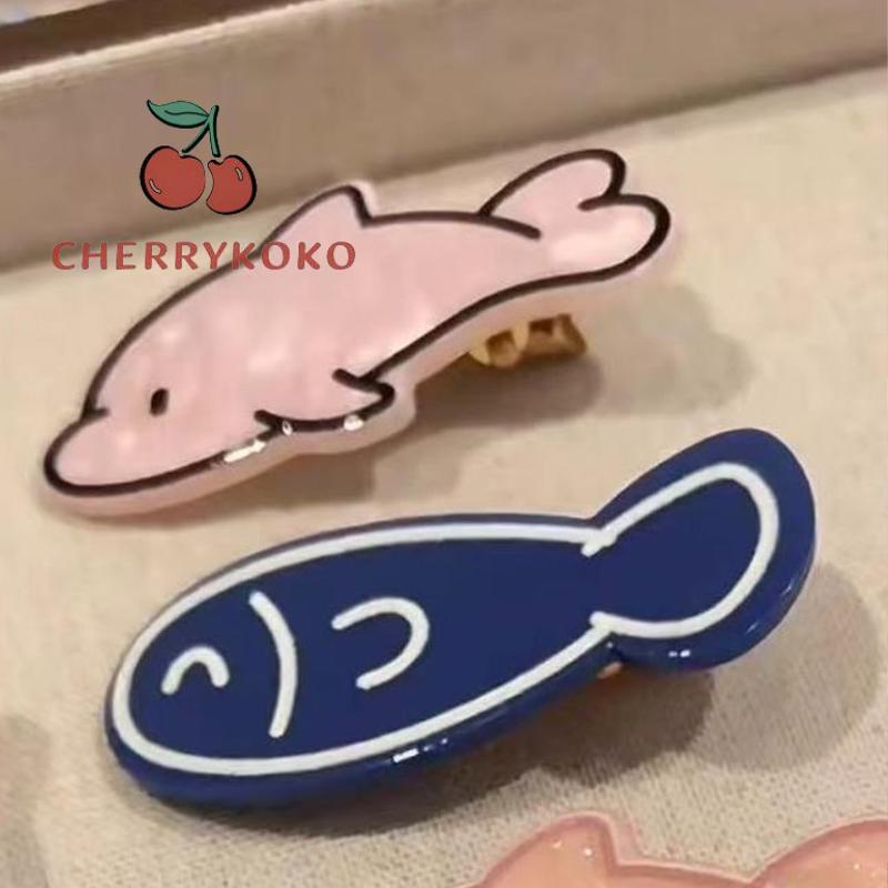 🍒🍒CHERRYKOKO Kẹp Tóc Hình Xương Cá Nhỏ Nhắn Dễ Thương Cho Nữ