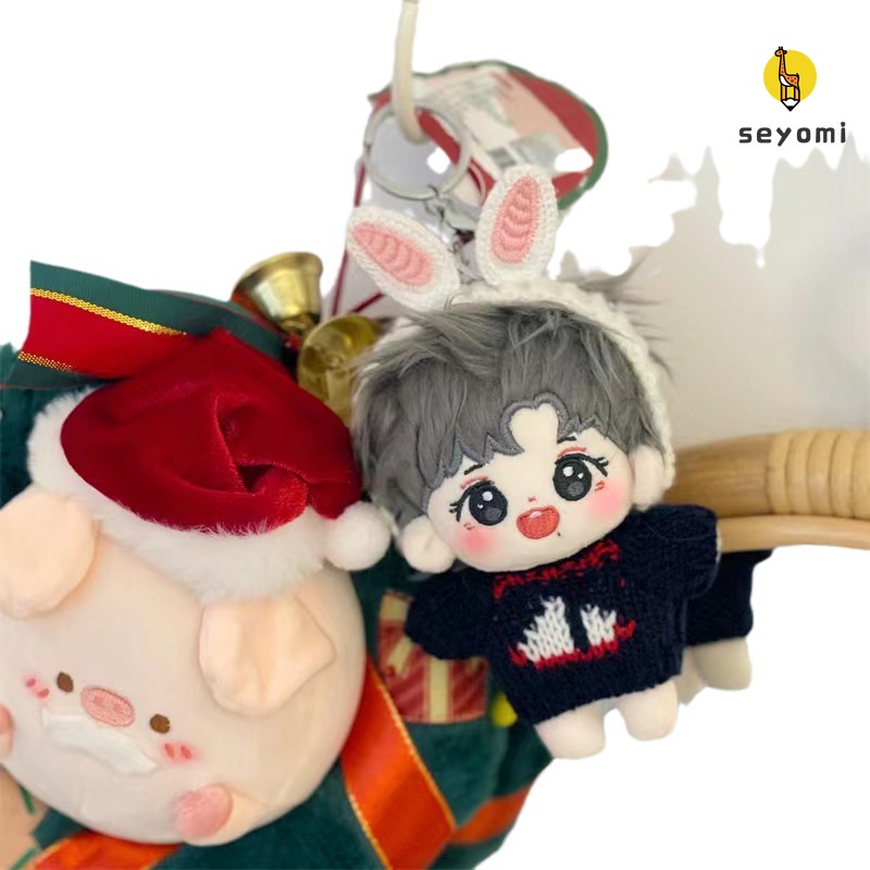 10 cm xiao zhan wang yibo búp bê bông sang trọng dễ thương bjyx đồ chơi nhồi bông mềm thần tượng búp bê người hâm mộ bộ sưu tập quà tặng kèm quần áo