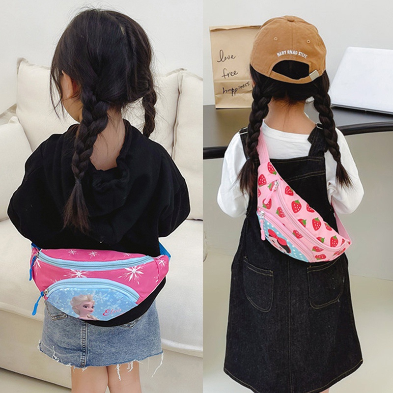 Khung Thành Cho Bé Chất Lượng Cao❤Túi Đeo Chéo Ngực Siêu Nhẹ In Họa Tiết Hoạt Hình Dễ Thương Cho Bé