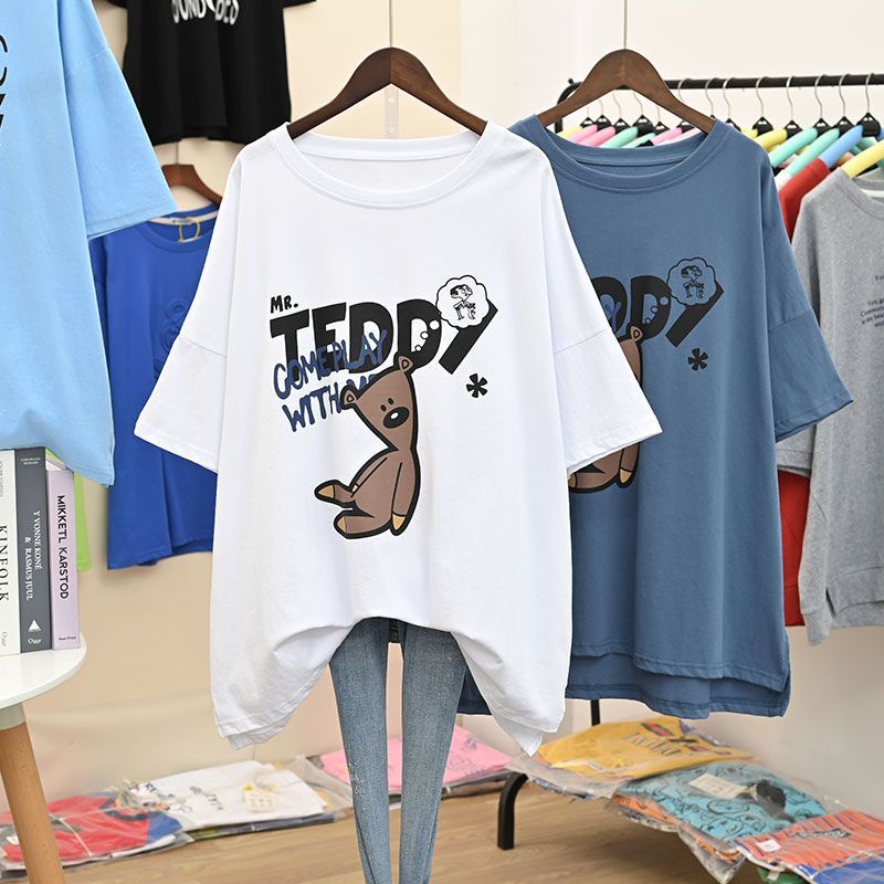 Áo Thun oversize Tay Ngắn Dáng Rộng Thời Trang Cho Nữ