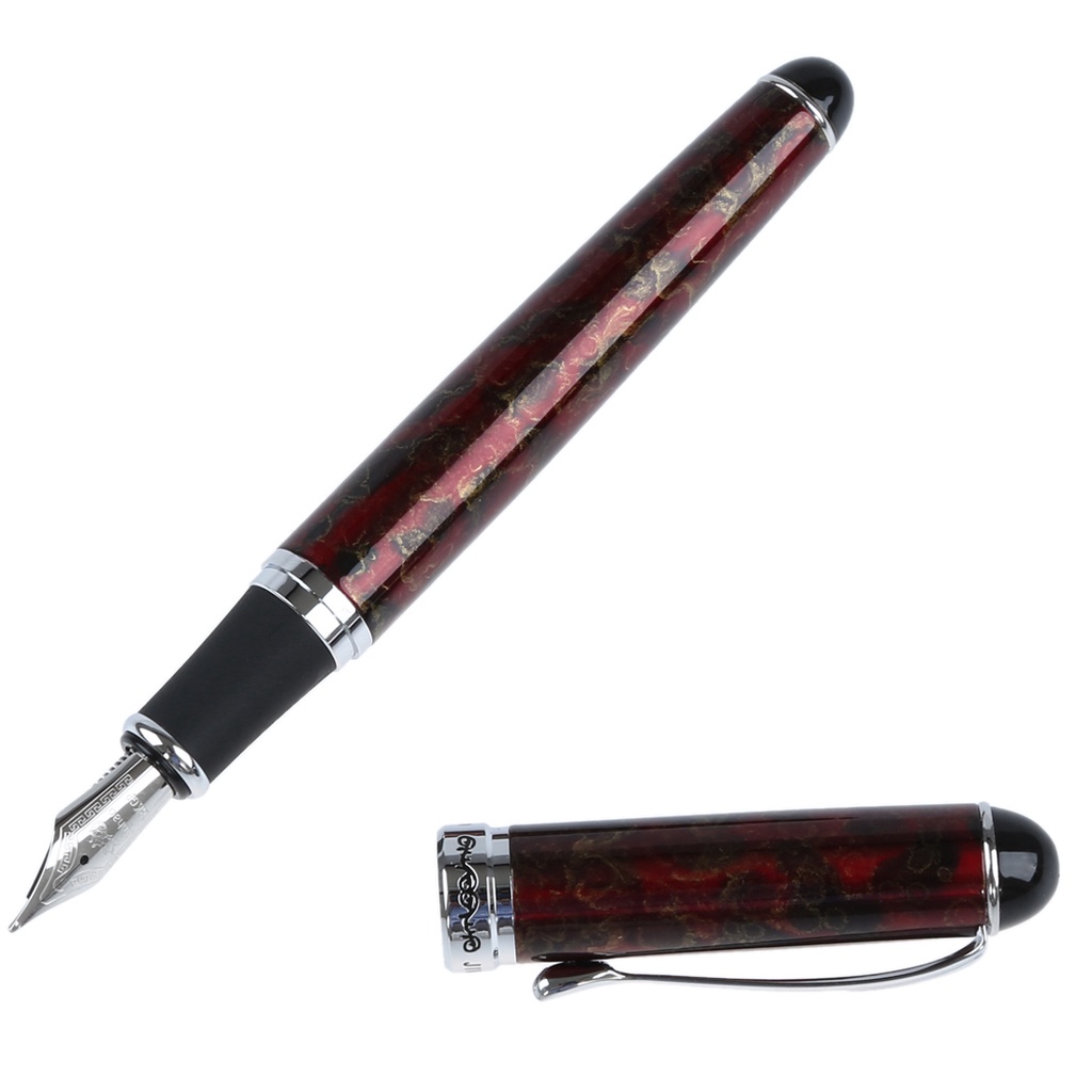 Bút Máy Jinhao X750 Ngòi Vừa 450 Màu Đen Với Ngòi Rộng Màu Vàng Kim