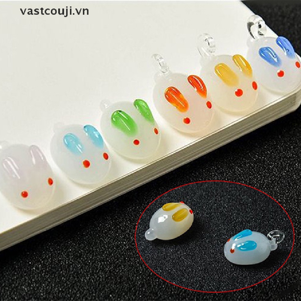 1 Phụ Kiện Trang Trí Để Bàn Hình Thỏ Mini Dễ Thương