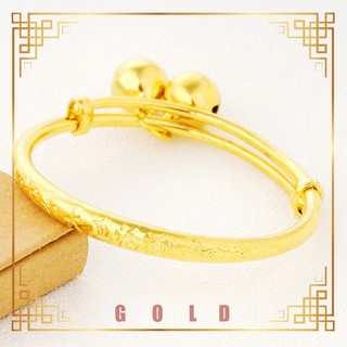 Vòng đeo tay bụng vàng 24k jinbao có chuông