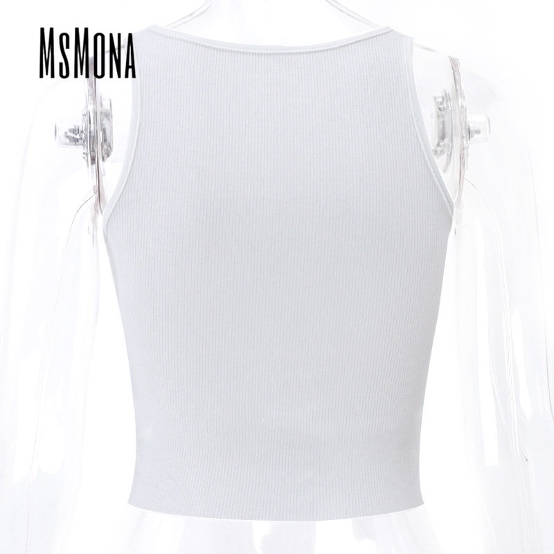 Áo Tank Top Hai Dây Dáng Ôm In Chữ Thời Trang 2023 Quyến Rũ Cho Nữ