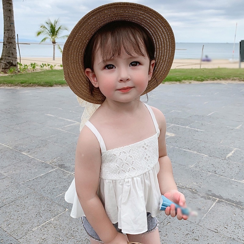 Áo Hai Dây Dáng Ngắn Thời Trang Mùa Hè Hàn Quốc Cho Nữ