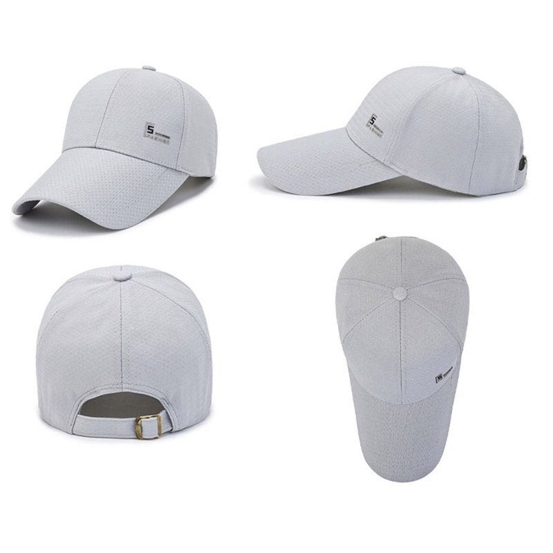 Mũ Lưỡi Trai Màu Trơn Thoáng Khí Mau Khô Thời Trang Mùa Hè Mới Cho Nam Và Nữ