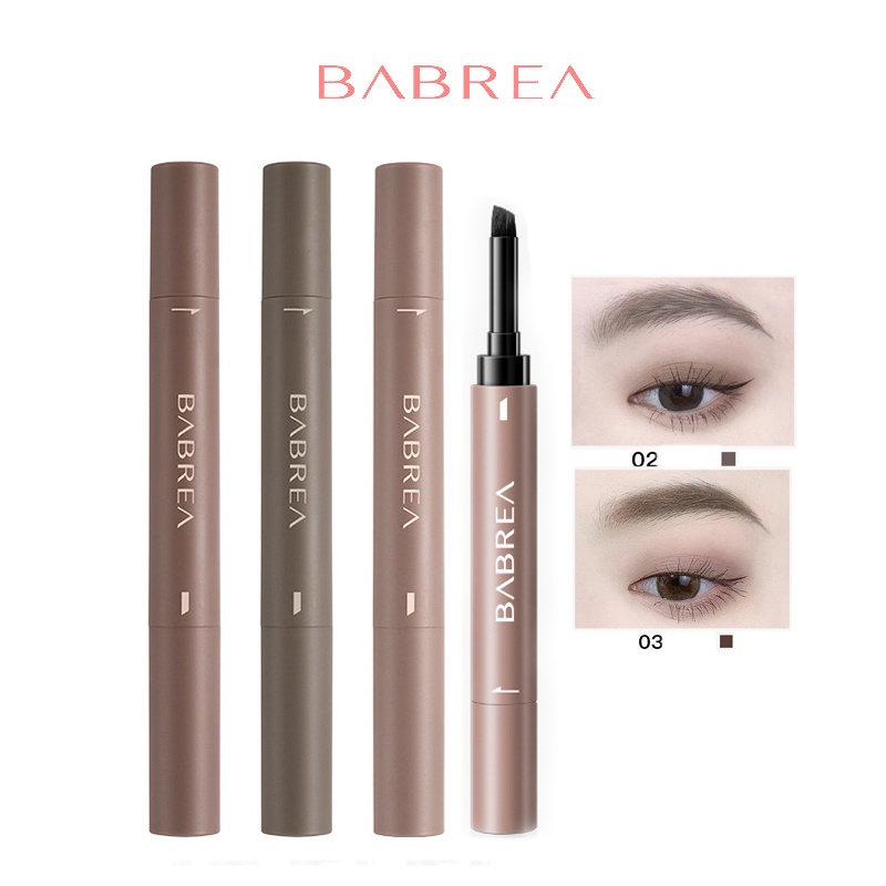 Gel kẻ chân mày mềm mượt dáng đẹp BABREA 1.2g Gel Kẻ Lông Mày Lâu Trôi Và Chống Thấm Nước 2 Trong 1 BABREA