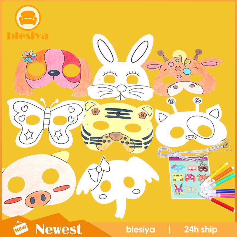 [Blesiya] Thẻ Trắng Không Sơn Để Phát Triển Kỹ Năng Rảnh Tay Trẻ Em Đáng Yêu DIY