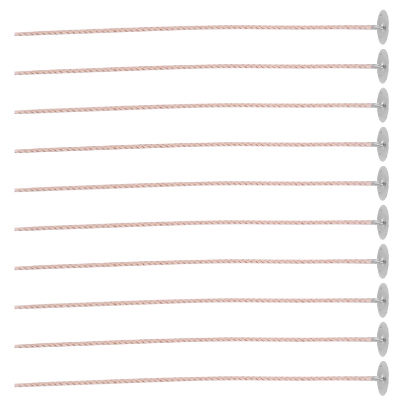 Set 100 Dây Bấc Nến 8 Inch Có Đế Dùng Để Làm Nến