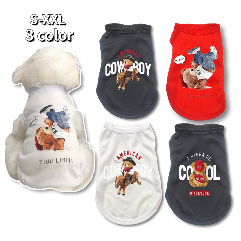 (MớI) Áo Tank Top Cotton Cho Thú Cưng