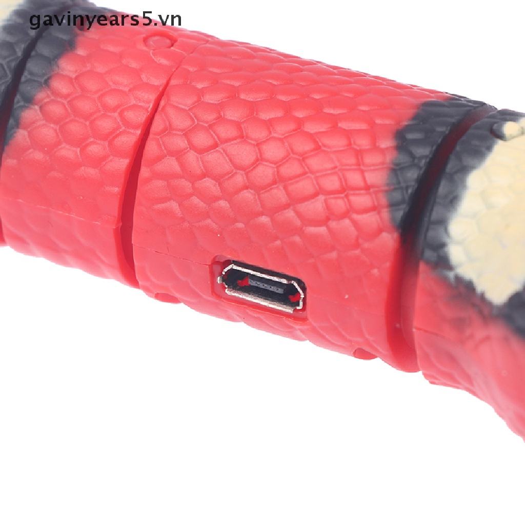 Đồ Chơi Tương Tác Tự Động Hình Rắn Thông Minh Có Cổng Sạc USB Cho Mèo