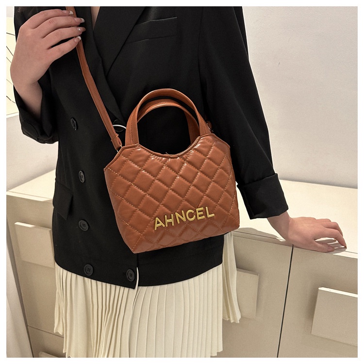 Túi Xách JASMIN NOIR Tote Dáng Vuông Dài Kẻ Sọc Caro Có Dây Đeo Cho Nữ