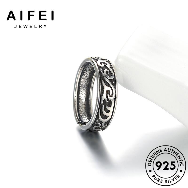 AIFEI JEWELRY kiện bản nữ quốc thật cổ nhẫn 925 thời vật phụ trang điển hàn bạc tổ nguyên sức R180