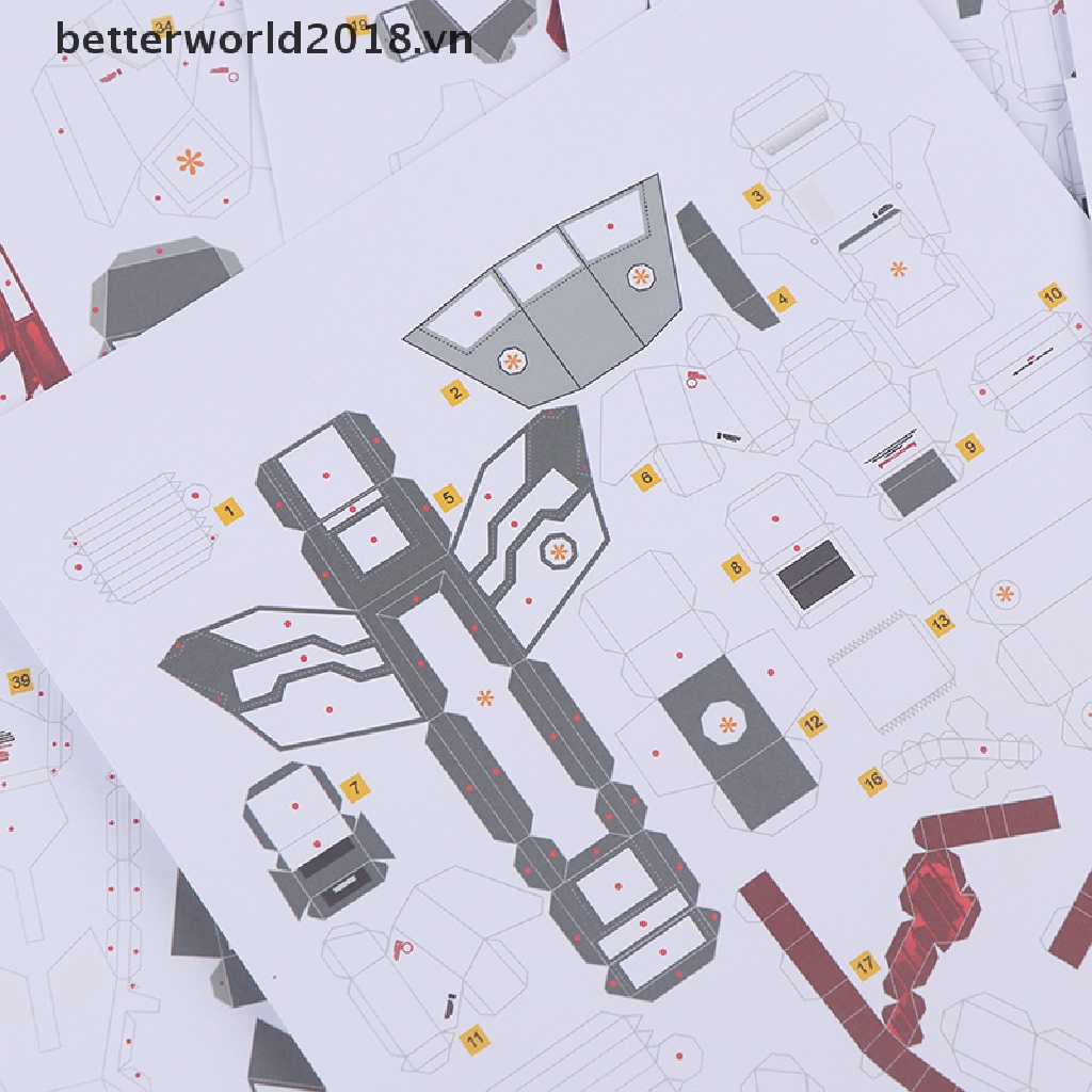 Mô Hình Gundam RX-0 Unicorn 3D Bằng Giấy Độc Đáo DIY