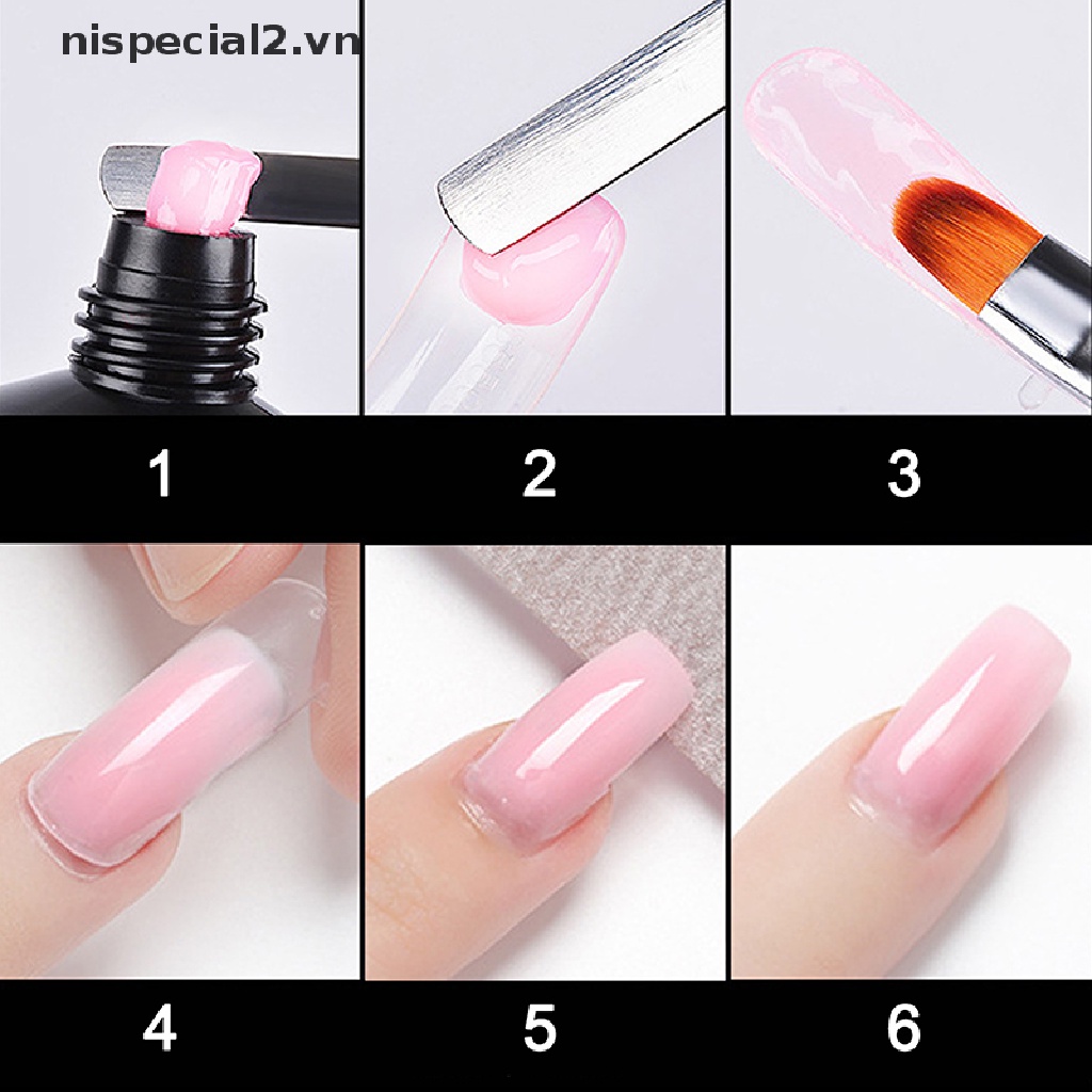 Gel Poly Acrylic Trong Suốt Nối Dài Móng Tay 15ml