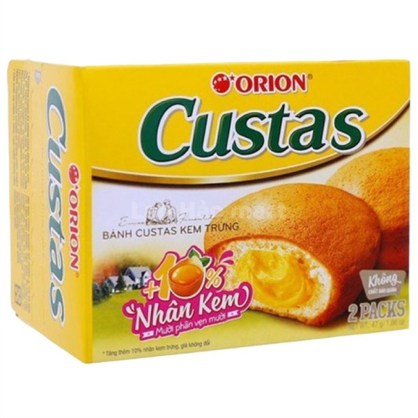 BÁNH KEM TRỨNG CUSTAS HỘP 47G
