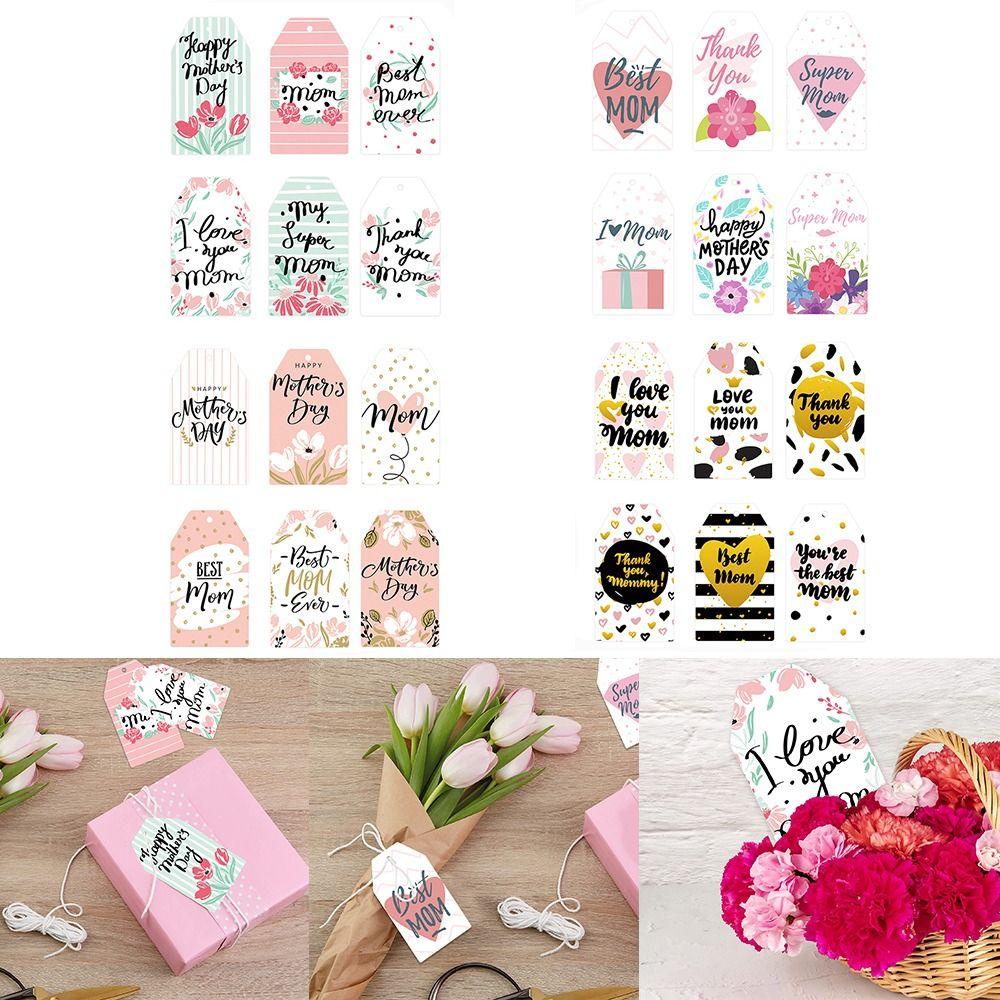 Set 60 Thẻ Giấy Treo Quà Tặng Ngày Của Mẹ DIY