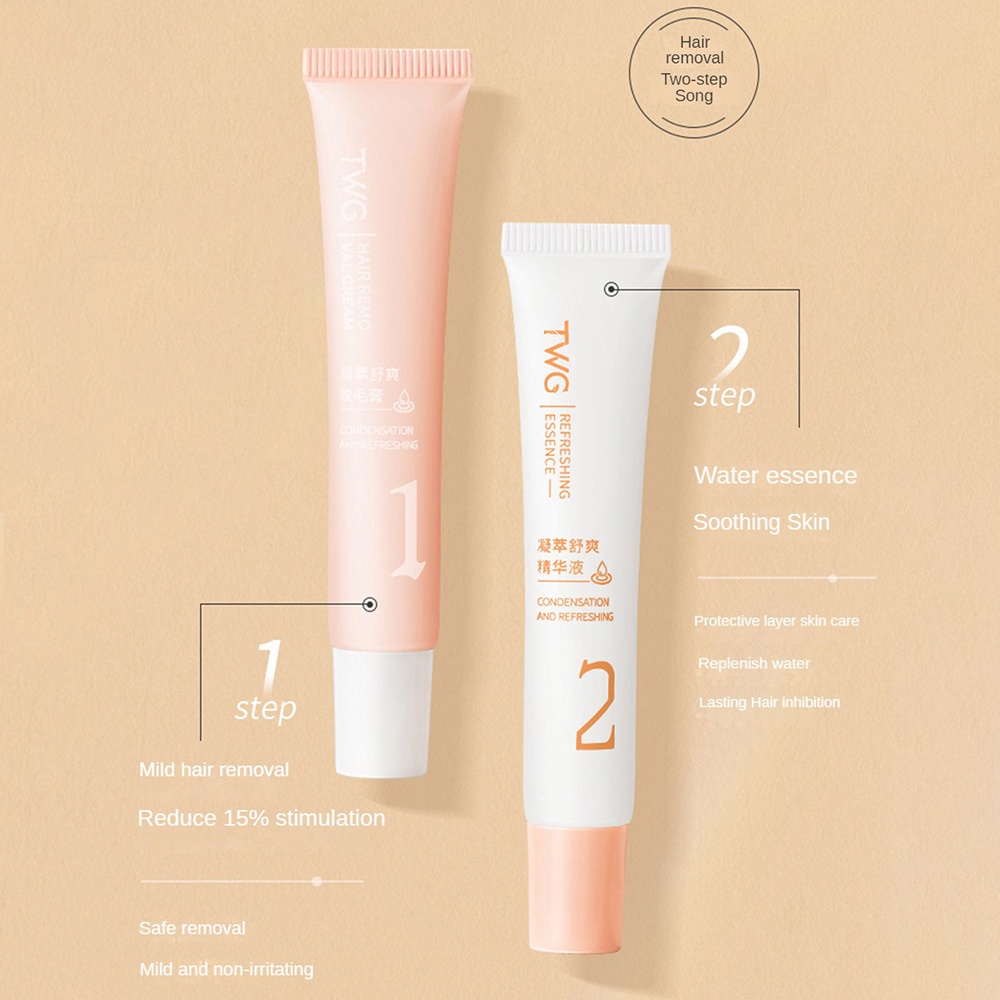 Bộ 2 Gel Tẩy Lông Môi Không Đau Chiết Xuất Lô Hội Dưỡng Ẩm Cho Nam Và Nữ