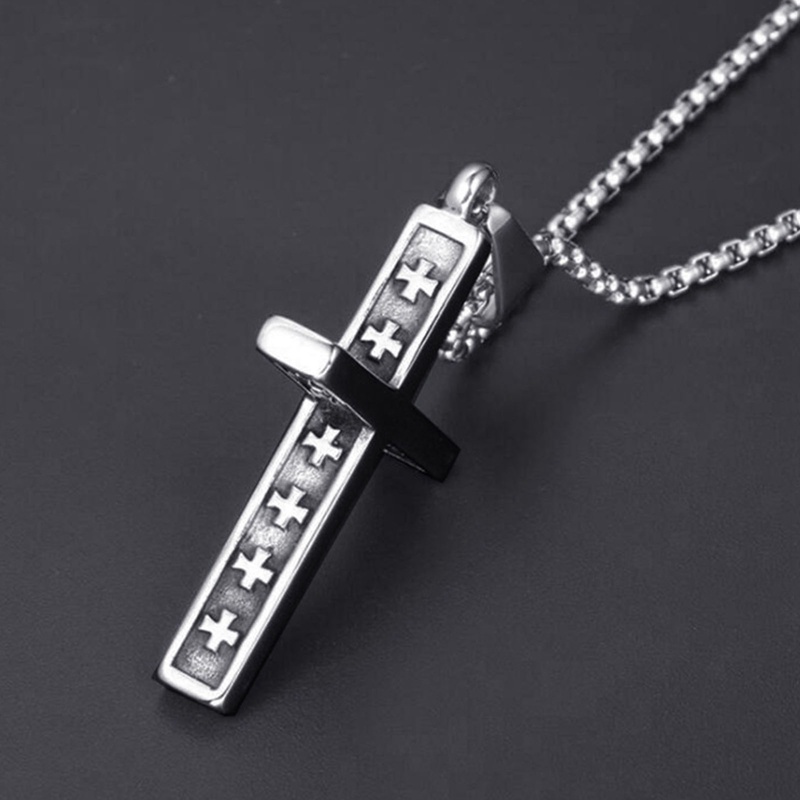 Vòng cổ Kim Loại Mặt Thánh Giá Màu Sắc Đơn Giản Cho Cặp Đôi