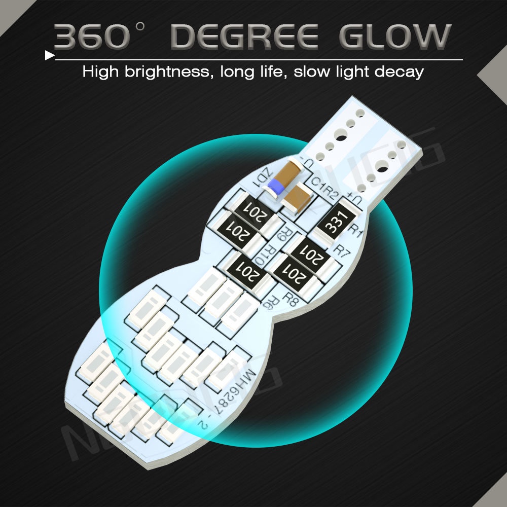 Bóng Đèn LED T10 W5W WY5W 3014 501 194 Chuyên Dụng Dành Cho Xe Mô Tô