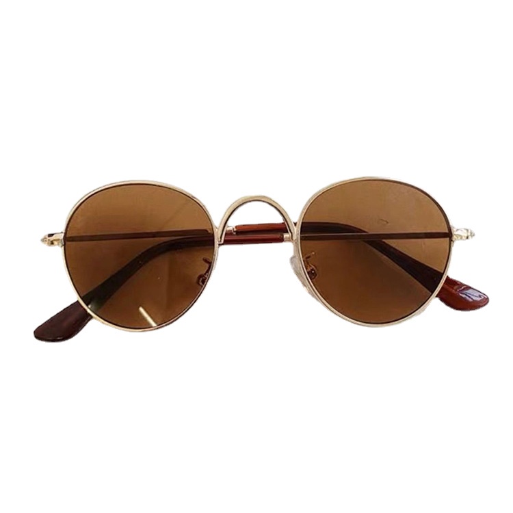 Kính Mát Gọng Kim Loại Họa Tiết Hoạt Hình Phong Cách vintage Cho Bé 1-5 Tuổi