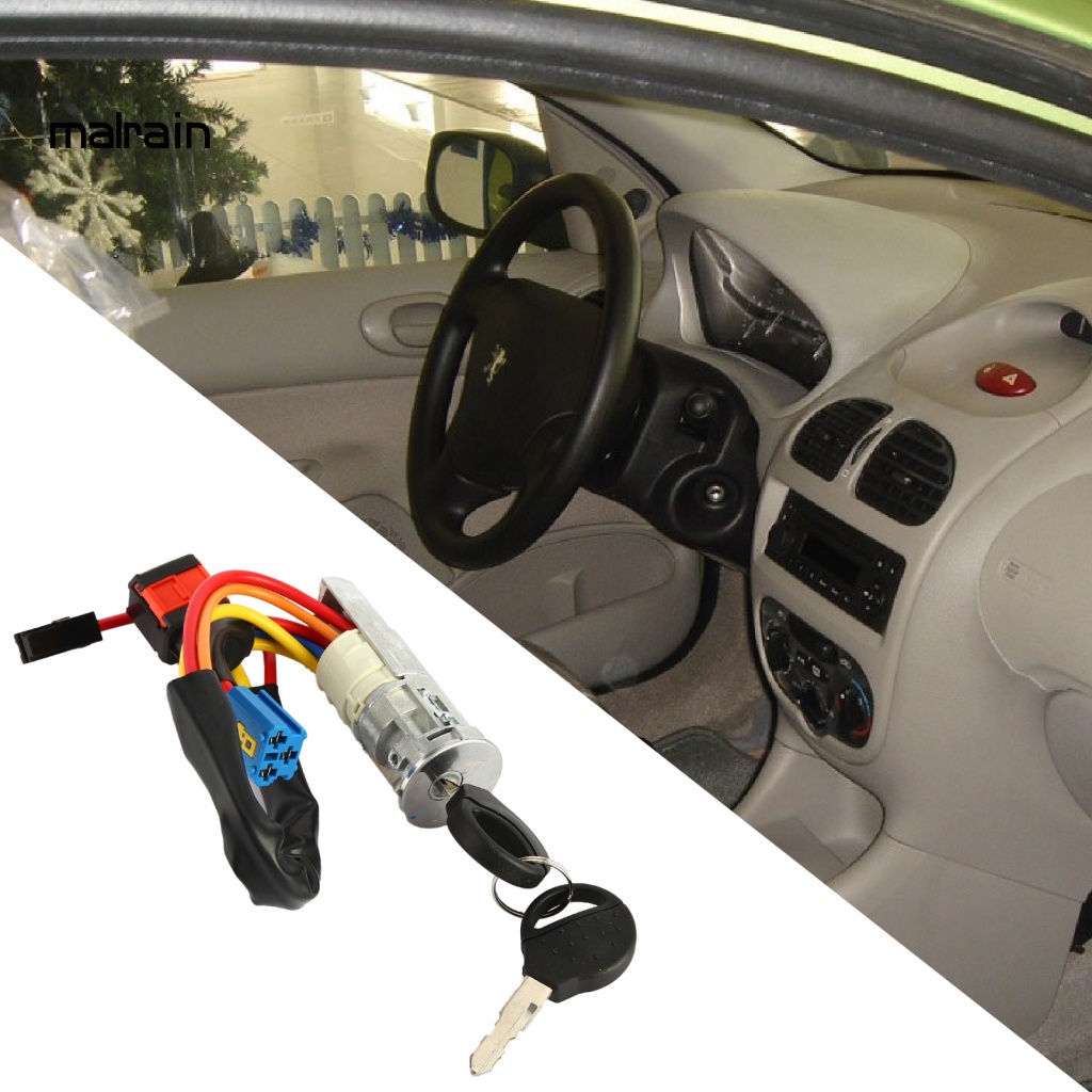 Bộ Ổ Khóa Đánh Lửa 4162P0 992712 Ốp Điện Thoại Chống Mòn Cho Peugeot 406 406