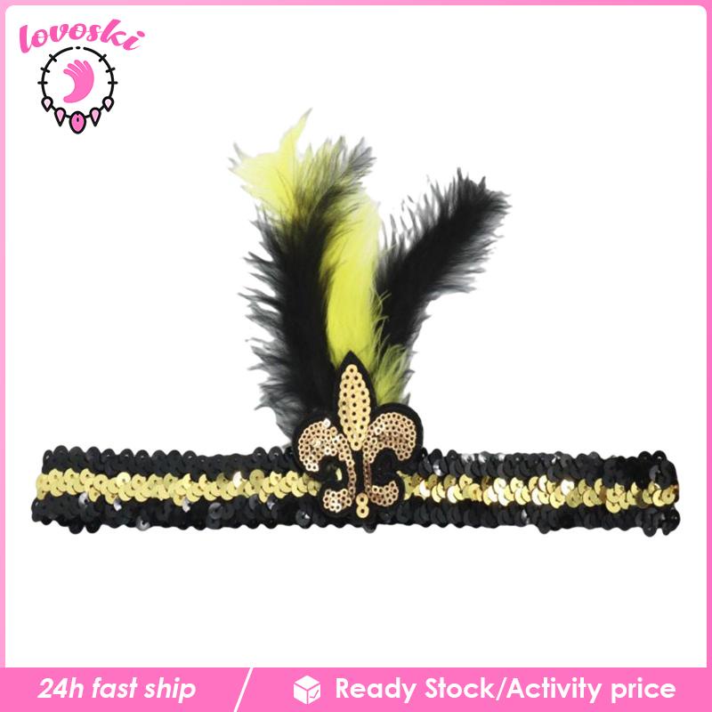 Băng Đô Đính Kim Sa Lấp Lánh Co Giãn Dành Cho Đội Thể Thao Mardi Gras