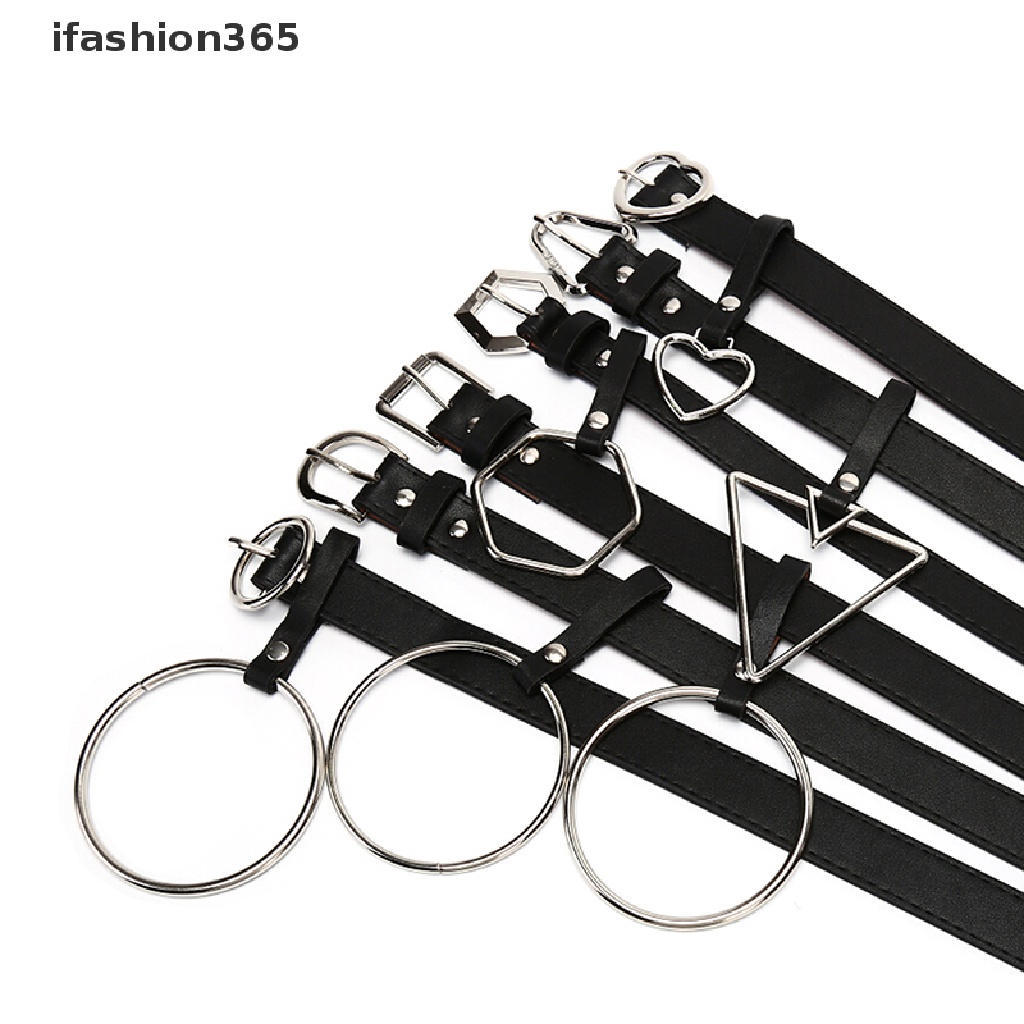 Thắt Lưng Da Khóa Kim Loại Hình Học Thời Trang ifashion365 Cho Nữ