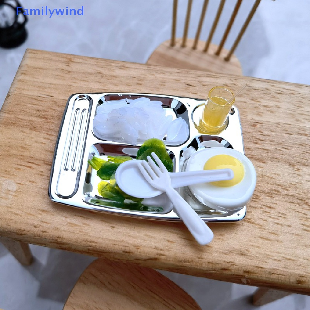 1 Set Mô Hình Bữa Ăn Tối Trang Trí Nhà Búp Bê DIY