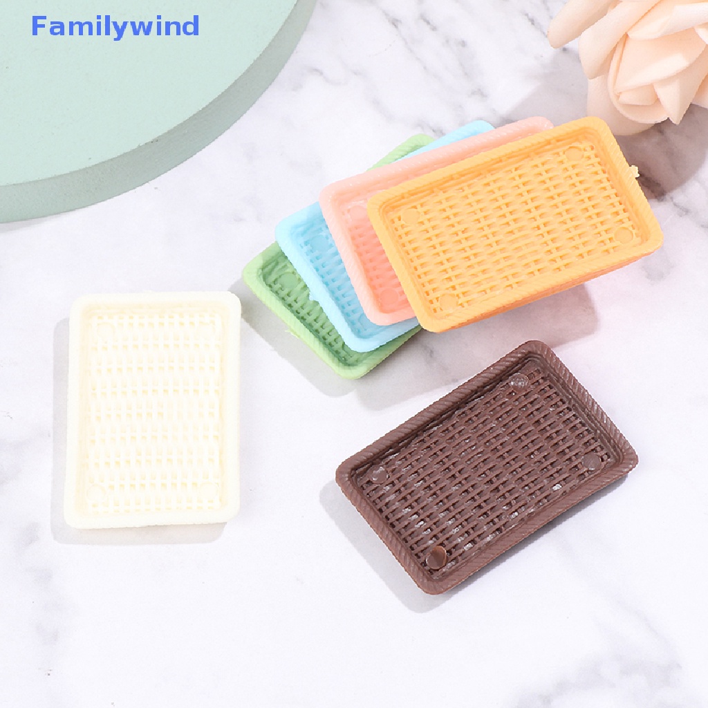 Set 6 Đĩa Mây mini Đồ Chơi Cho Nhà Búp Bê