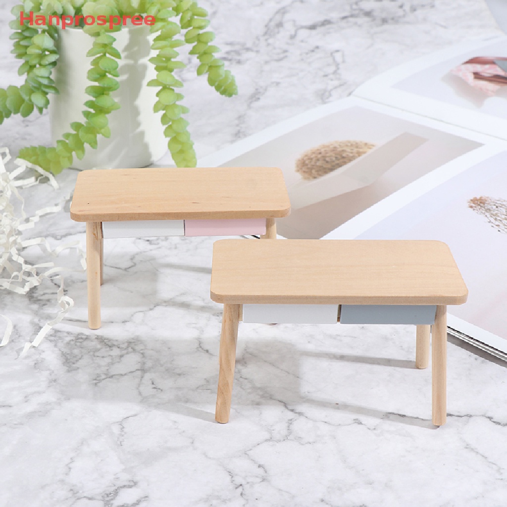 Mô Hình Bàn Máy Tính Phong Cách Bắc Âu Tỷ Lệ 1 / 12 Trang Trí Nhà Búp Bê