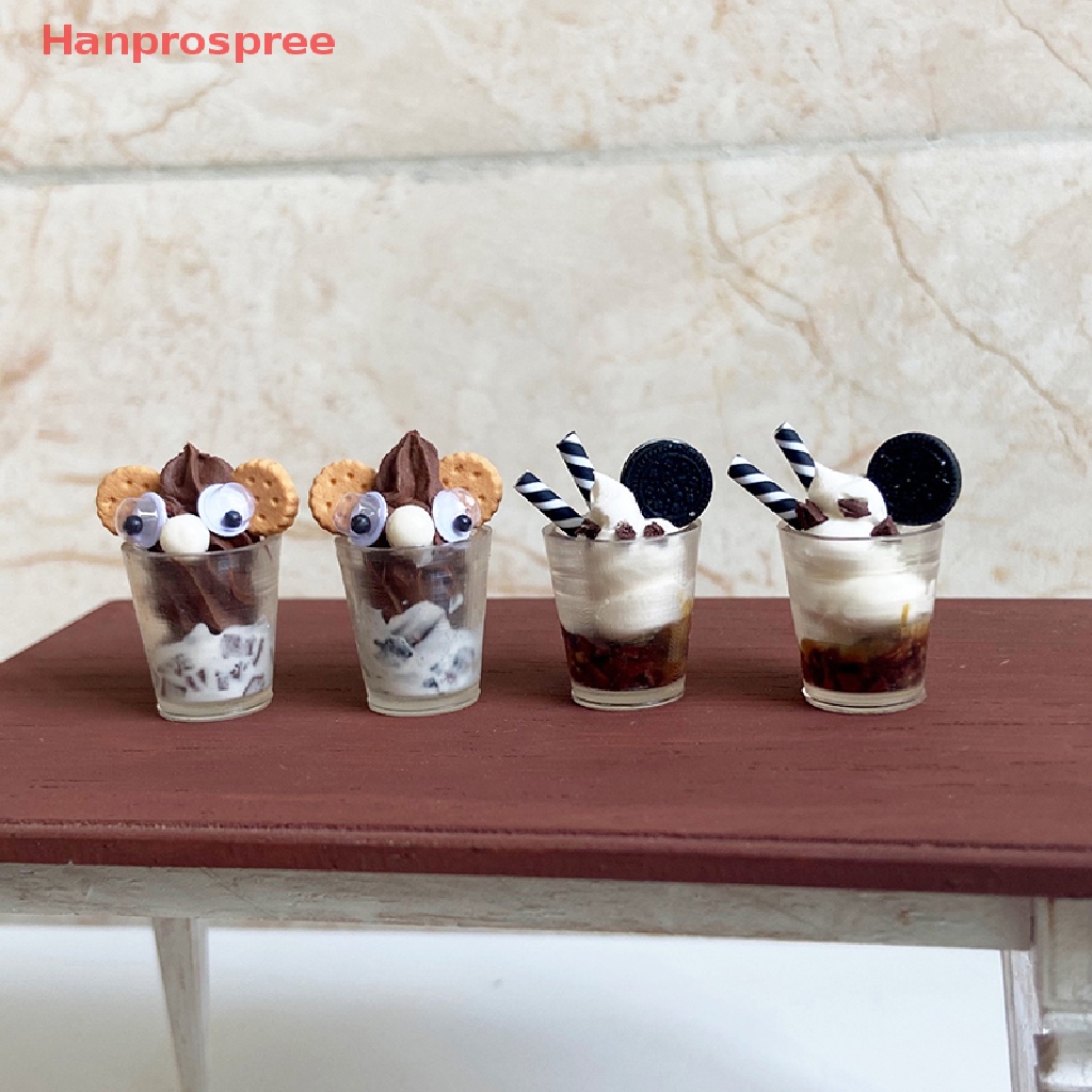 Bộ Ly Kem / Bánh Quy / Socola Trang Trí Nhà Búp Bê 1: 12 1: 6