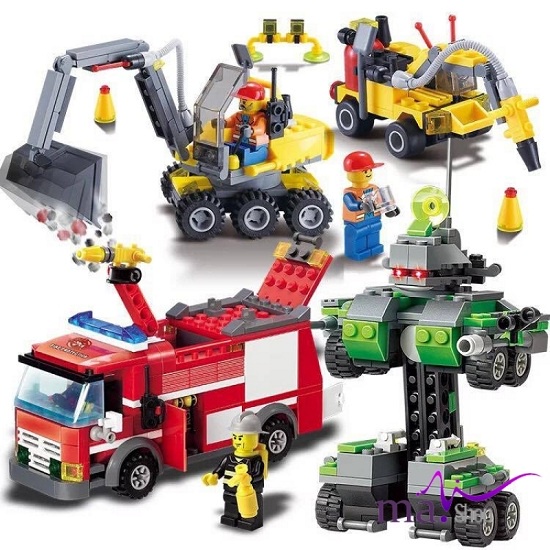 Bộ xếp hình LEGO 520 Chi tiết. Phát triển trí thông minh, sáng tạo của con. (MI-174)