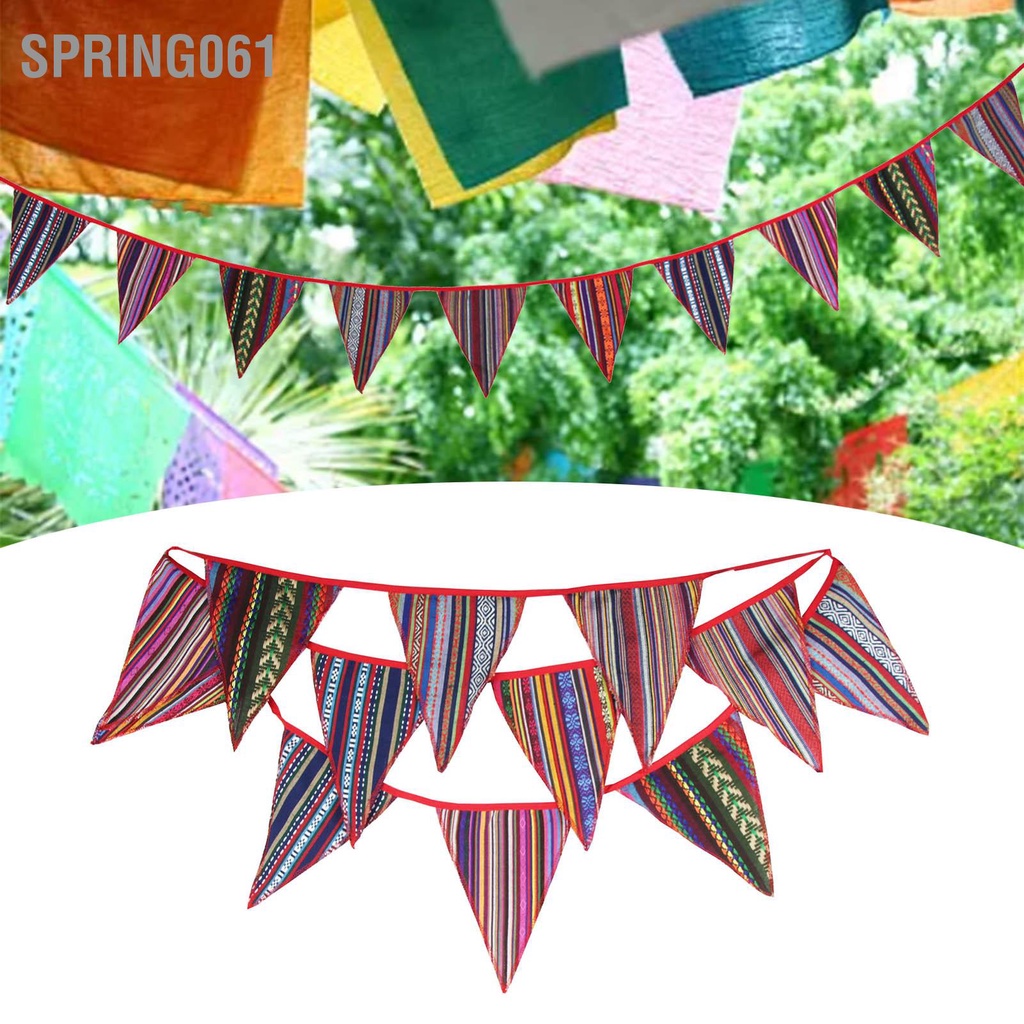 Cờ Tam Giác Nhiều Màu Sắc Dùng Trang Trí Tiệc