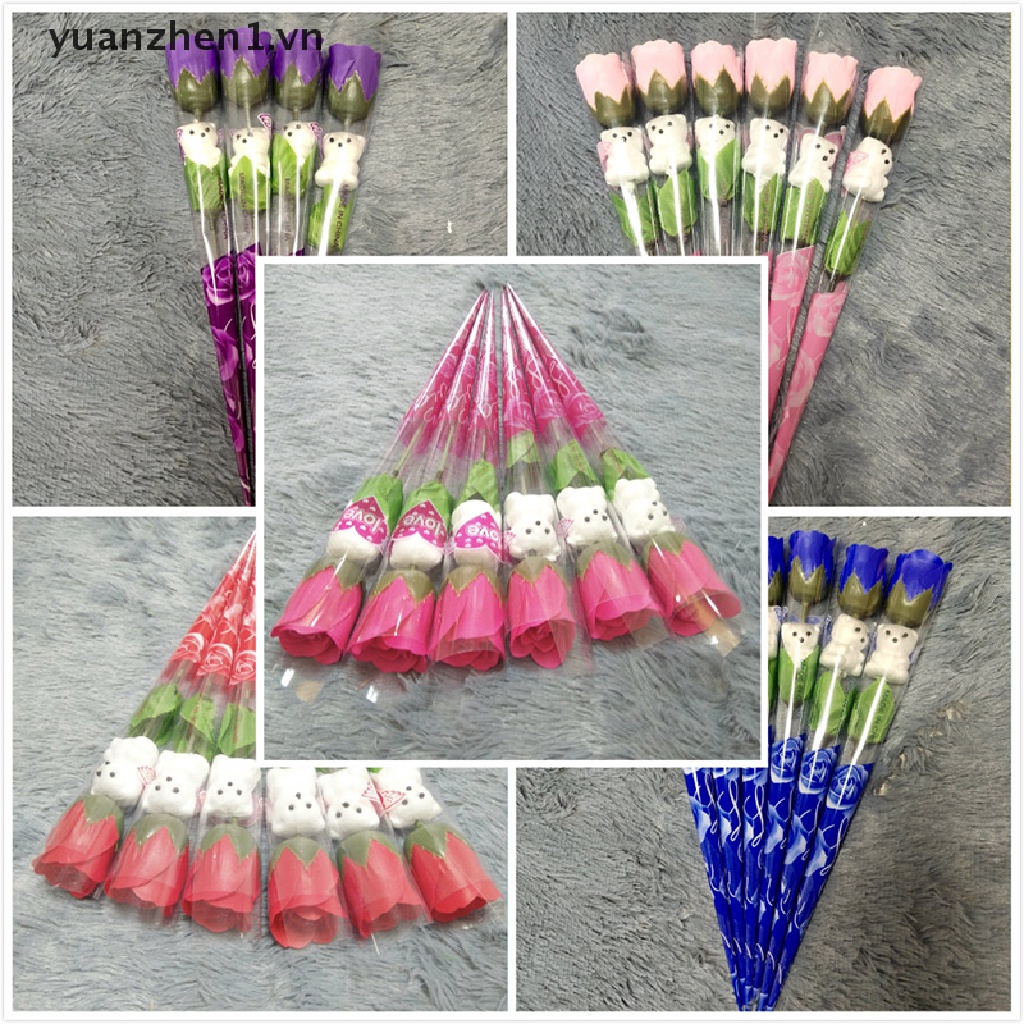 Bó 5 Bông Hoa Hồng Sáp Xinh Xắn Làm Quà Tặng Cho Bạn Gái