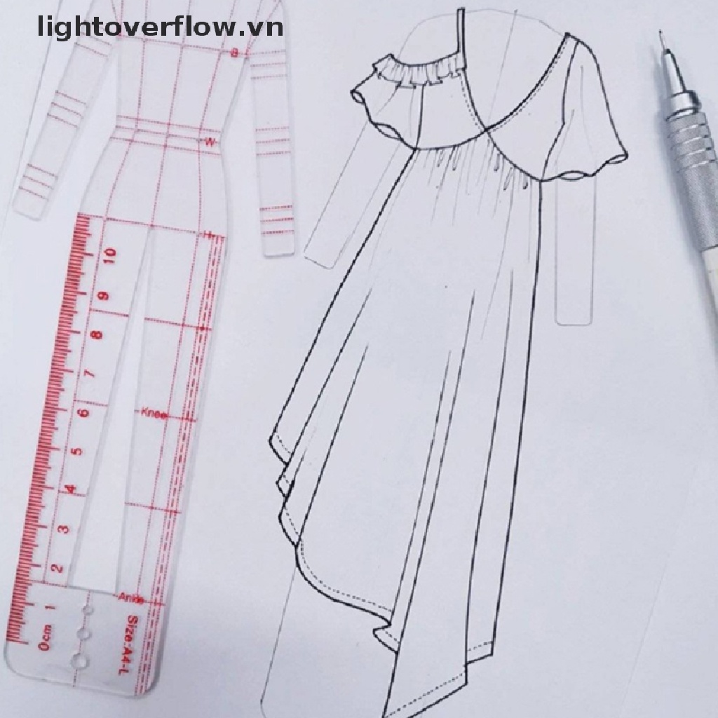 Thước Kẻ Vẽ Phác Thảo Thời Trang Dành Cho Bạn Nữ [VN]