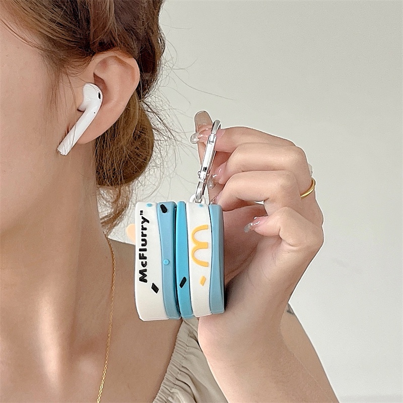 Vỏ Bảo Vệ Hộp Sạc Tai Nghe Samsung Galaxy Buds Live 3D Bằng Silicon Mềm Hình Mcdonald 'S Mcdonald' S|Hộp Đựng Tai Nghe Không Dây Buds 2 2|Vỏ Bảo Vệ Hộp Sạc Tai Nghe bluetooth Không Dây Buds Pro / Buds 2 Pro