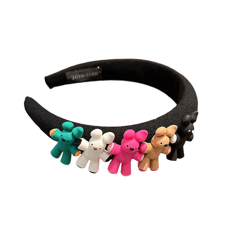 Kẹp Tóc Hình Gấu Hoạt Hình Nhiều Màu Sắc Tăng Chiều Cao Phong Cách Mới