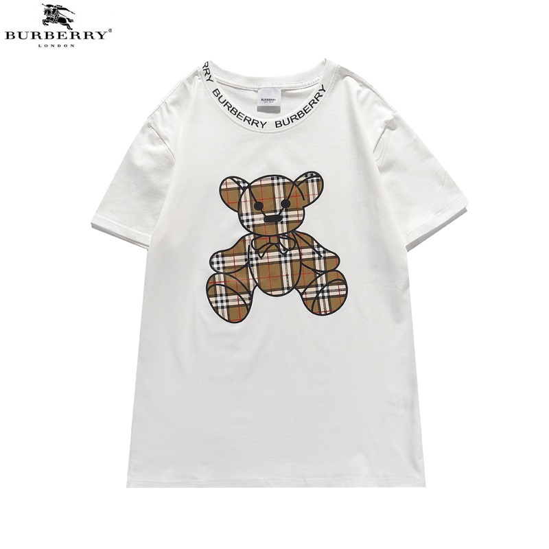 Áo Thun Cotton Mùa Hè Tay Cộc In Họa Tiết Gấu Kích Thước Lớn Cho Nam Và Nữ