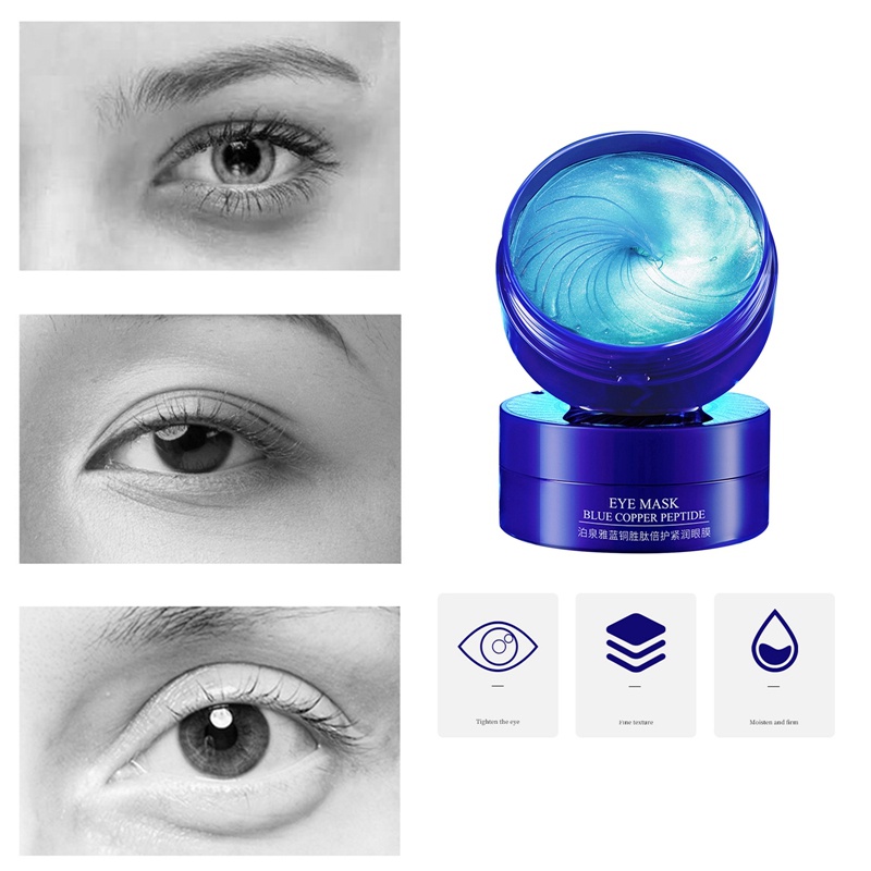 Mặt Nạ Mắt Hyaluron Chứa Axit Peptide &amp; Ngọc Trai Đen &amp; Haematococus Và Collagen Chống Nếp Nhăn