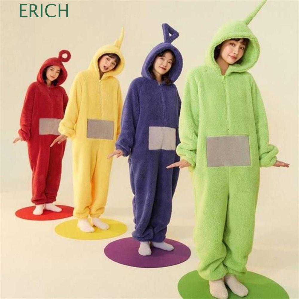 Erich Bộ Đồ Ngủ Liền Thân Nhồi Bông LaLa Dành Cho Người Lớn Po Teletubbies Mặc Thường Ngày