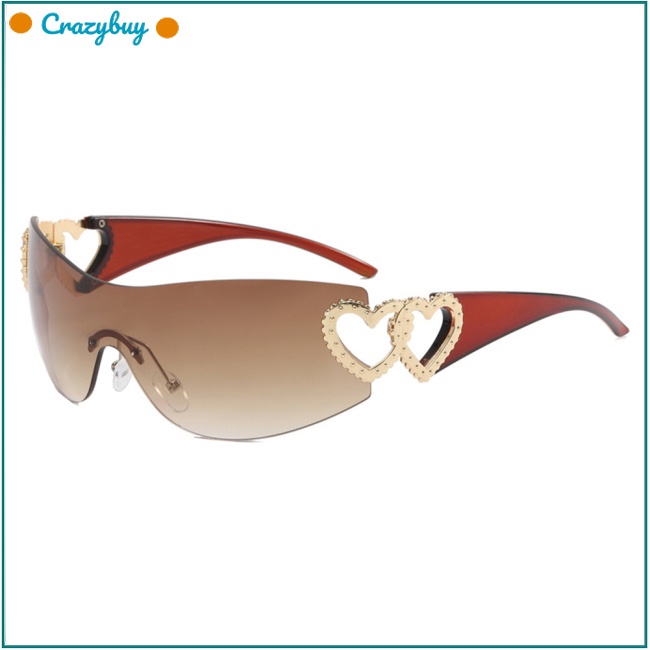 Kính Mát Hình Trái Tim Không Gọng Thời Trang