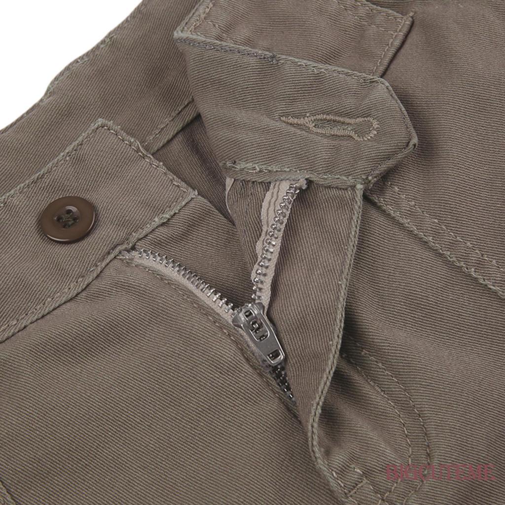 Quần Short Cài Nút Có Túi Màu Trơn Thời Trang Mùa Hè Cho Nữ