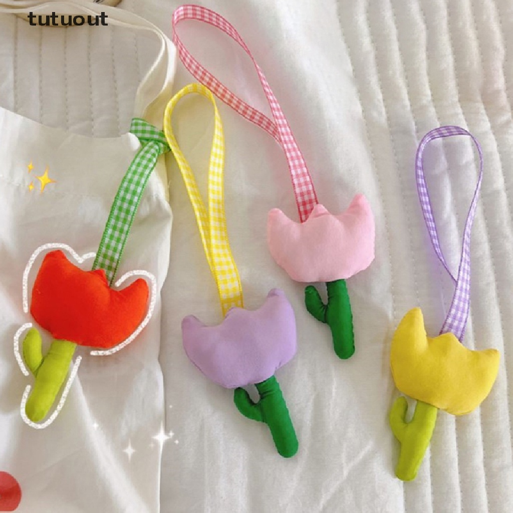 Móc Khóa Hình Hoa Tulip Trang Trí Túi Xách / Điện Thoại Xinh Xắn
