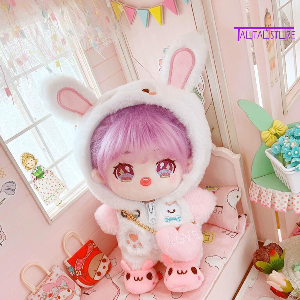 Bộ Búp Bê Gấu Và Thỏ Kèm Giày TTS Đáng Yêu Trang Trí Nhà Cửa