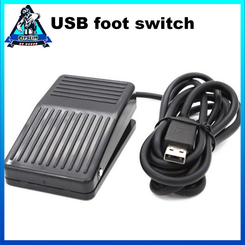 USB Đa Năng Bàn Đạp Chân Đơn Quang Điều Khiển Một Phím Chương Trình Máy Tính Chuột Trò Chơi Hành Động Trốn
