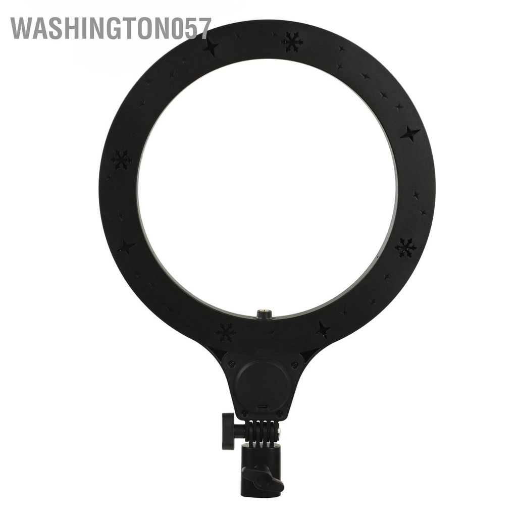 Washington057 Ring Light 26cm DIA High Brightness Timing LED Selfie Lamp Có thể điều chỉnh cho Camera gia đình