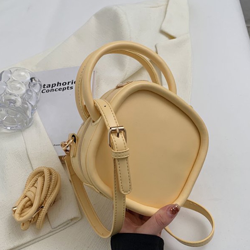 Túi Đeo Vai Hình Vuông Cỡ Nhỏ Màu Kẹo Ngọt Đơn Giản Thời Trang Cho Nữ