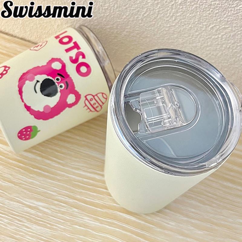 Ly Giữ Nhiệt Gấu Dâu, Ba Mắt, Cún Yêu 240ML - 360ml [Tặng + ống hút]